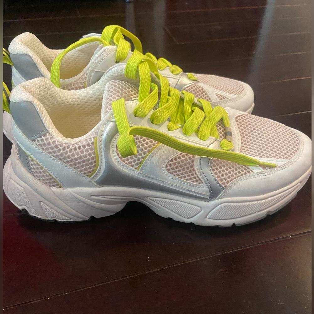 H&M neon sneakers, size 7